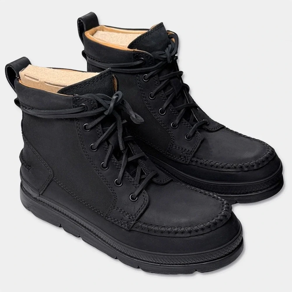 Manitobah Waterproof Moc Toe Unlined Boots - NEW Mens 9 Black - #48788-OF